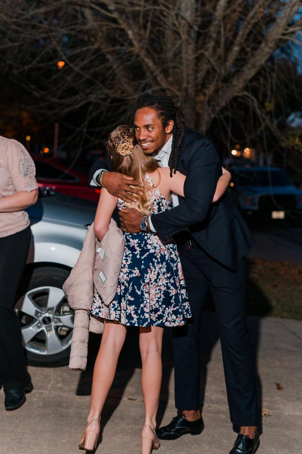 Philadelphia Eagles player Anthony Harris flew to Texas to take Audrey Soape to her father-daughter dance in January after Soape's father died last year.  / Credit: Vember Photo