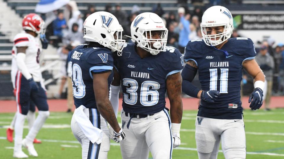 Villanova's (L-R) Rayjoun Pringle, Jalen Jackson and Jaaron Hayek have been three of the Wildcats' biggest playmakers this season.