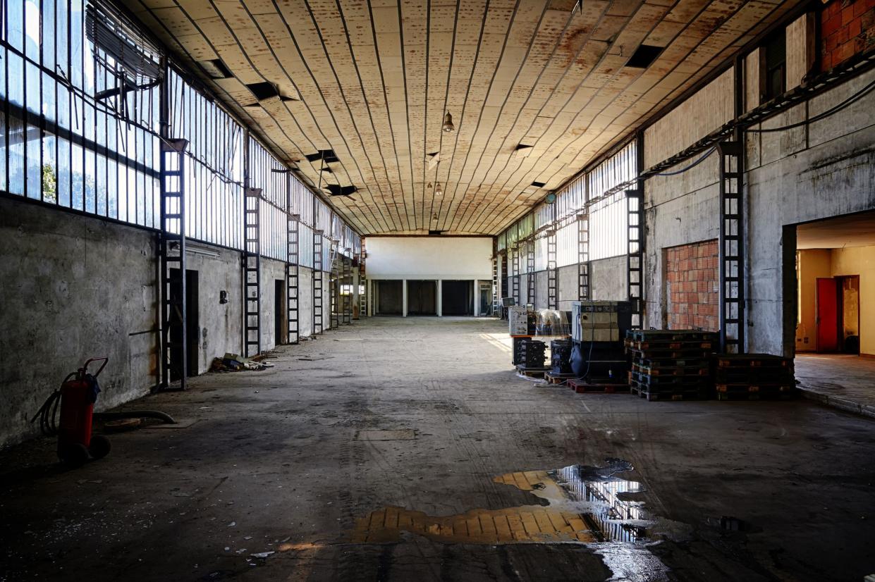 abandoned industrial warehouse