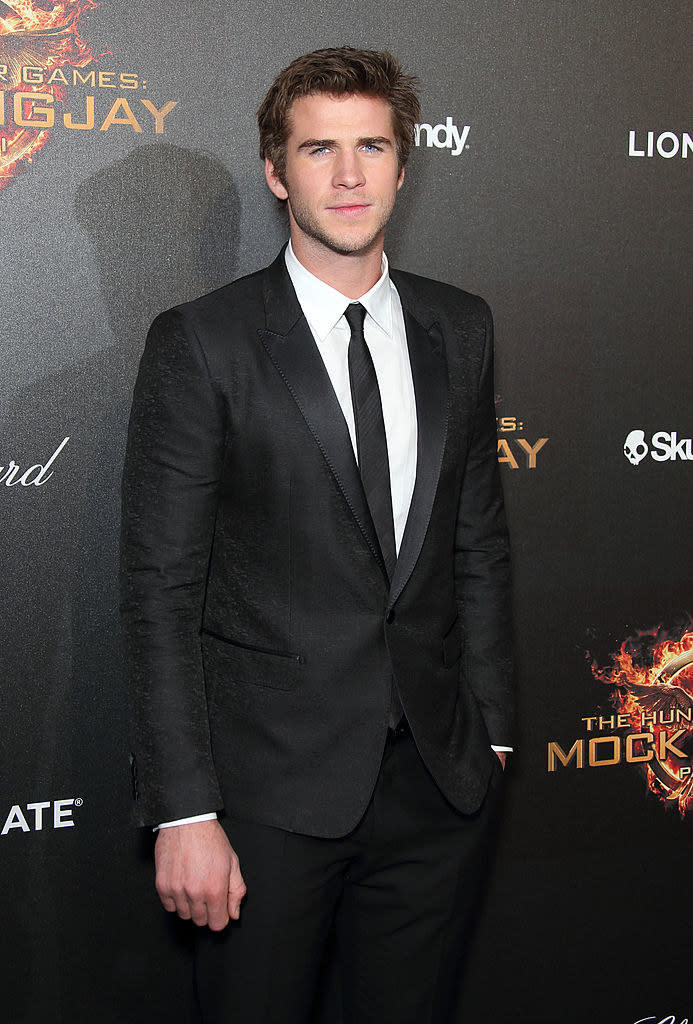 Liam Hemsworth at a premiere