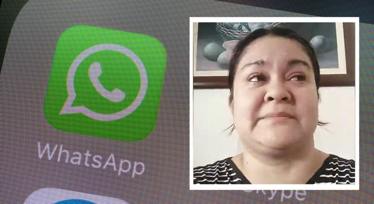 Mujer cae en estafa de WhatsApp y ahora debe $100,000 pesos. Foto: Captura de video Facebook vía Calu RM / Getty Images