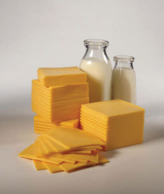 <div class="caption-credit"> Photo by: Thinkstock</div><div class="caption-title">Cheese Product</div>In a brilliant bit of food marketing, those individually packaged cheese "food" slices are often called singles, and, like frozen dessert, contain less than the federally regulated amount of dairy to be labeled cheese. The rest is oil and emulsifiers. This not only creates a cheaper product, but one that melts evenly and faster (and had a lot less flavor) than the real thing.