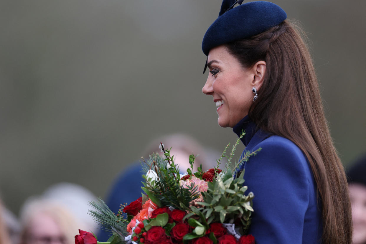 La última vez que la princesa de Gales apareció en público fue el pasado 25 de diciembre. (Photo by Adrian DENNIS / AFP) (Photo by ADRIAN DENNIS/AFP via Getty Images)