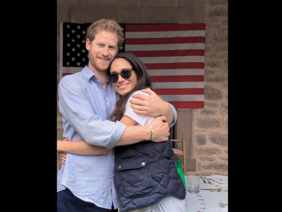 Prince Harry and Meghan Markle in their Netflix docuseries "Harry & Meghan."