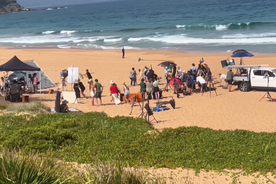 Home and Away filming on Palm Beach