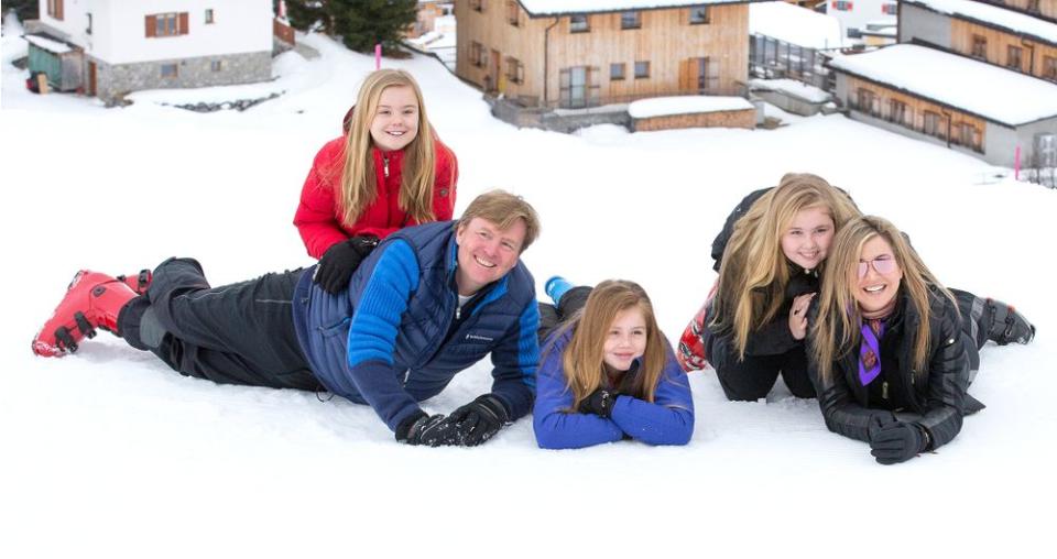 King Willem-Alexander, Queen Maxima and their children, Princess Ariane, Princess Alexia and Princess Catharina-Amalia