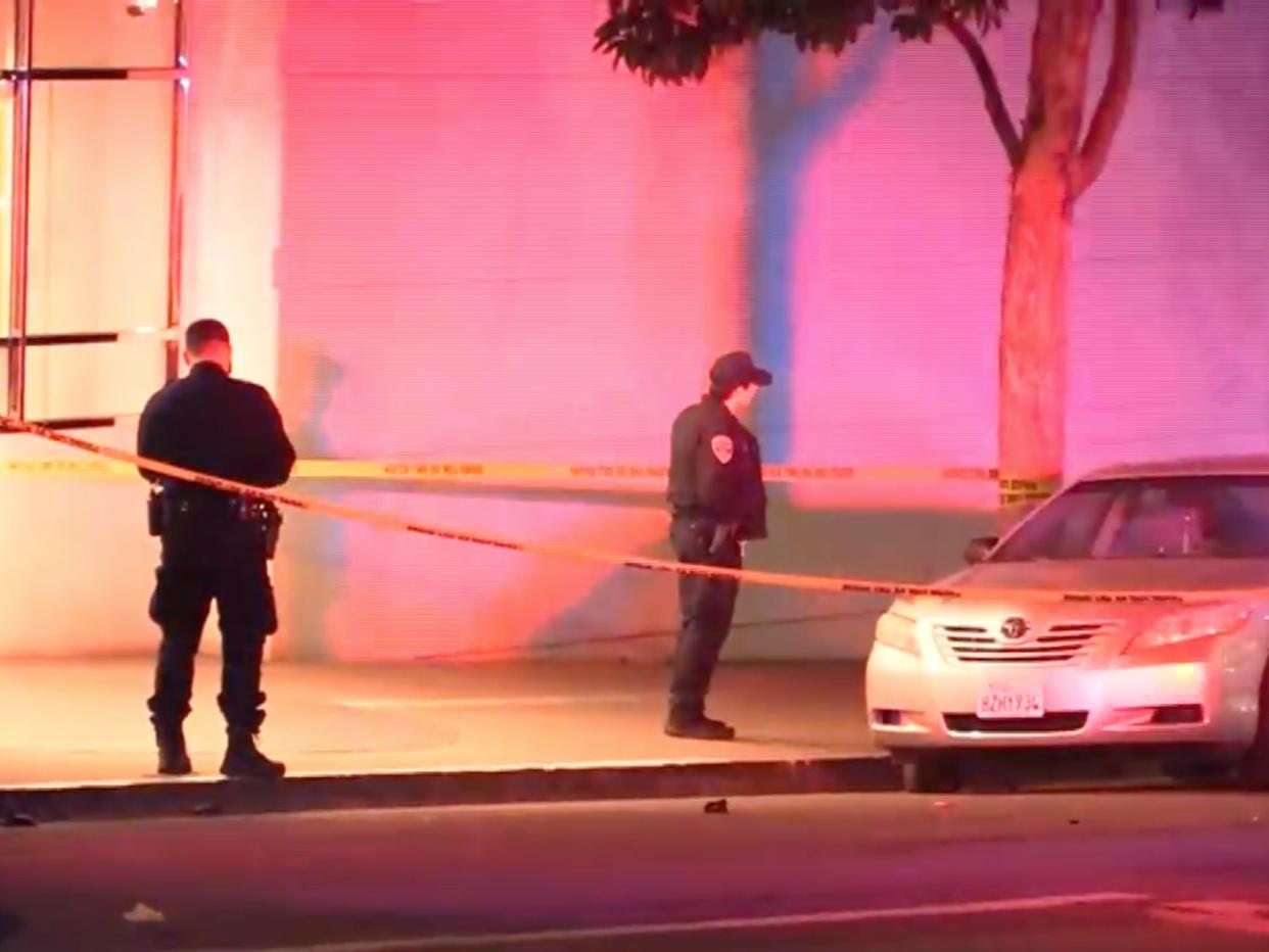 Officers were seen at the San Francisco crime scene (Screenshot / Fox 19)