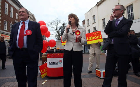 Ian Austin MP, far right, with Harriet Harman - Credit:  Christopher Furlong/Getty Images