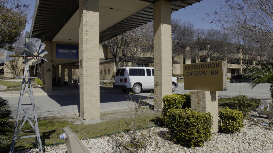 FILE - This Feb. 2, 2020, file photo provided by the Department of Defense shows empty lodging facilities at Joint Base San Antonio-Lackland, Texas. The Department of Defense says it is providing temporary lodging support for up to 1,000 passengers being evacuated from China to the U.S. in response to the coronavirus outbreak there. The virus outbreak that began in China and has spread to more than 20 countries is stretching already-strained public health systems in Asia and beyond, raising questions over whether everyone can get equal access to treatment. (Todd Holly/U.S. Air Force via AP, File)