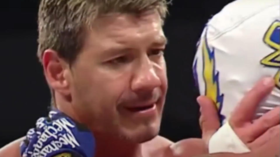 <p> The late Eddie Guerrero had quite the history with Rey Mysterio. The longtime friends came up around the same time, survived WCW’s cruiserweight division together, and put on killer matches in WWE. But in 2005, that all came to an end when Eddie finally turned heel on Rey, a shocking moment to say the least. </p>