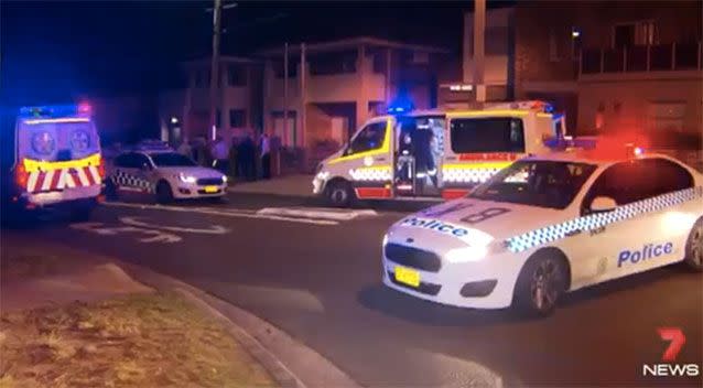 The crime scene in Sydney's southwest. Source: 7News