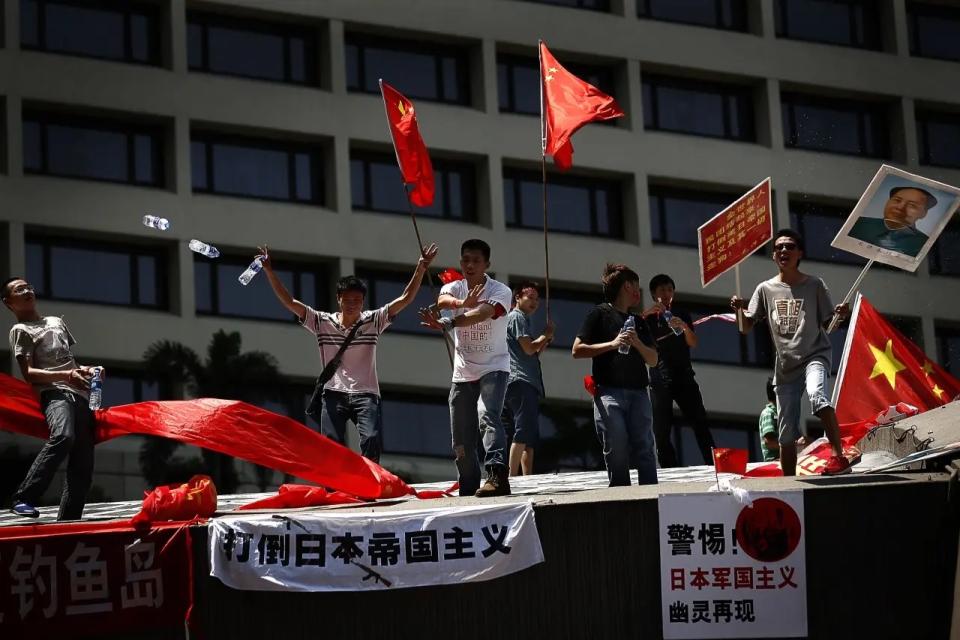 中國廣州舉辦反日遊行。   圖：翻攝自Poco網頁（資料照）