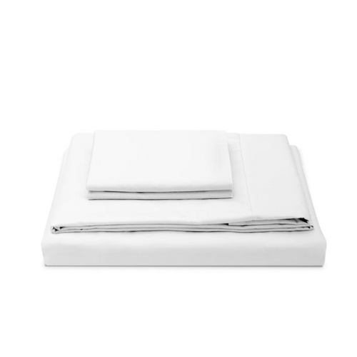 set of Molecule Percale Performance sheets against white background