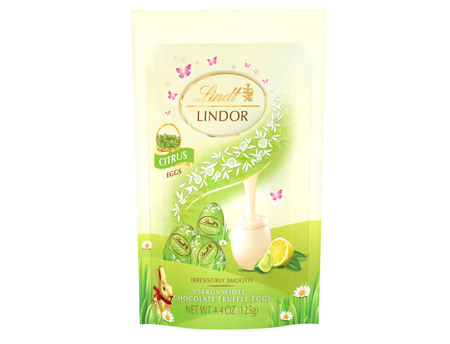 LINDT CITRUS WHITE CHOCOLATE TRUFFLE EGGS