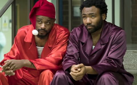  Lakeith Stanfield, left, and Donald Glover in Atlanta 