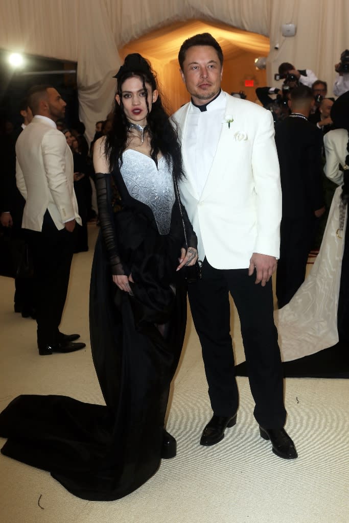 Grimes and Elon Musk attend the 2018 Met Gala in New York City on May 7, 2018. - Credit: SplashNews.com