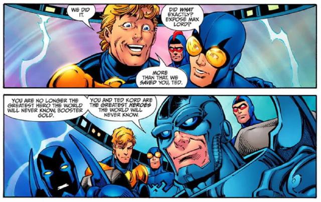 Does the BLUE BEETLE Mid-Credits Scene Tease Booster Gold? - Nerdist