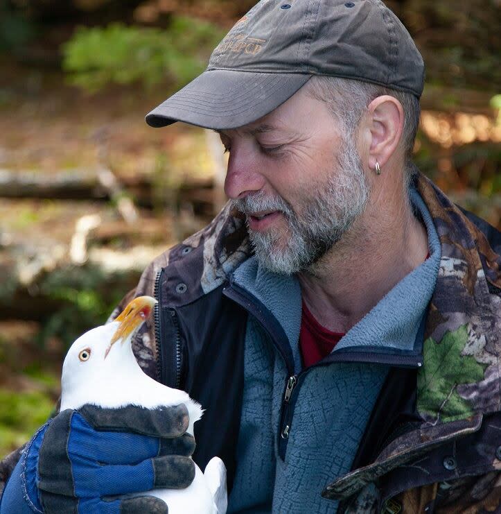 Mark Mallory is a professor and Canada Research Chair at Acadia University in Nova Scotia.  He has been studying eider ducks for over 20 years.