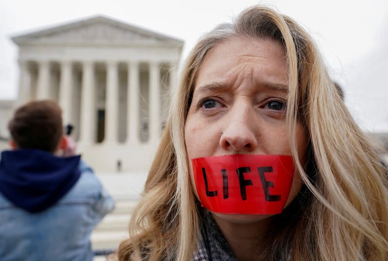 FILE PHOTO: Anti-abortion activists participate in 47th annual March for Life in Washington