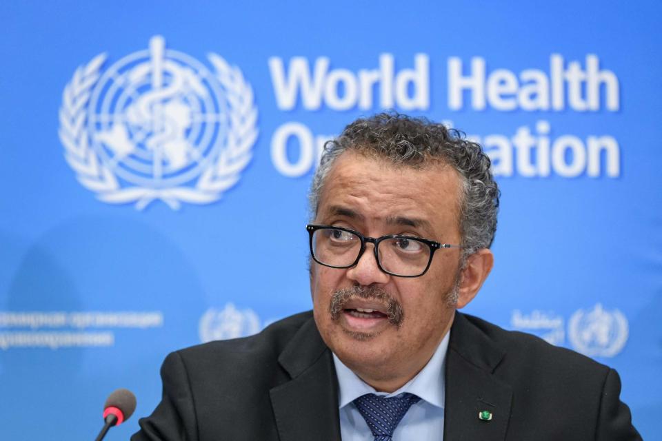 World Health Organization (WHO) Director-General Tedros Adhanom Ghebreyesus (AFP via Getty Images)