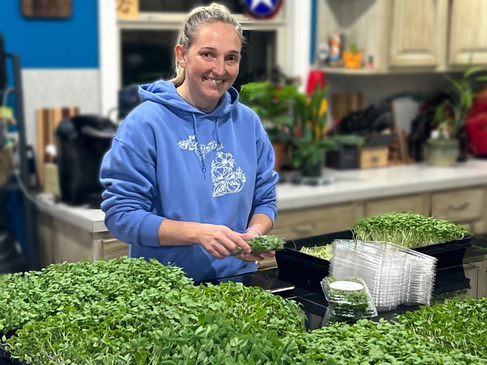 For Jackie Grow of Erie, growing microgreens started as a hobby. She now owns and operates a home-based business she calls "Jackie Grows Plants."