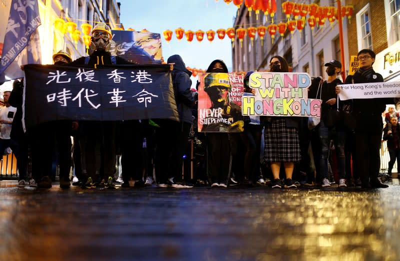 "Stand with Hong Kong" rally in London