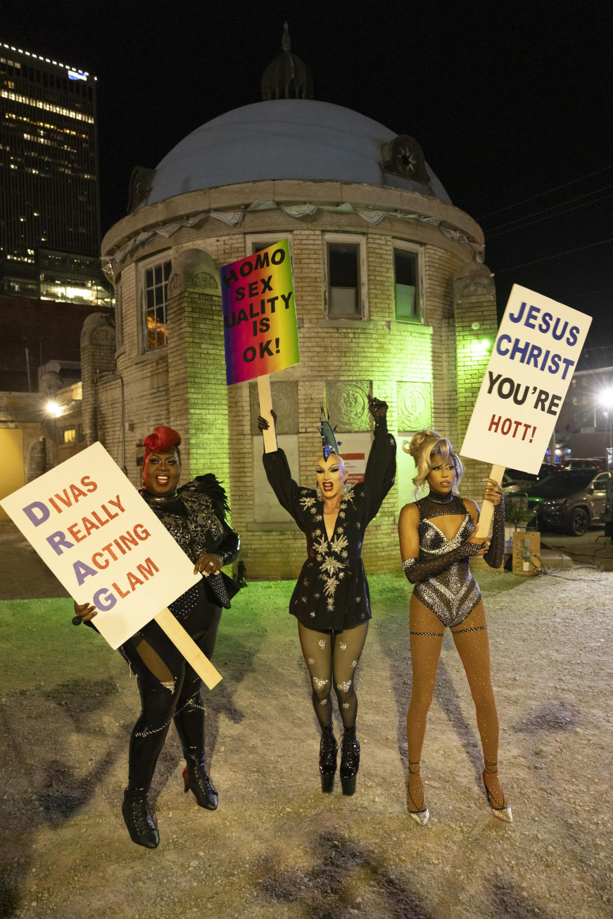 Latrice Royale, Sasha Velour, and Priyanka on 