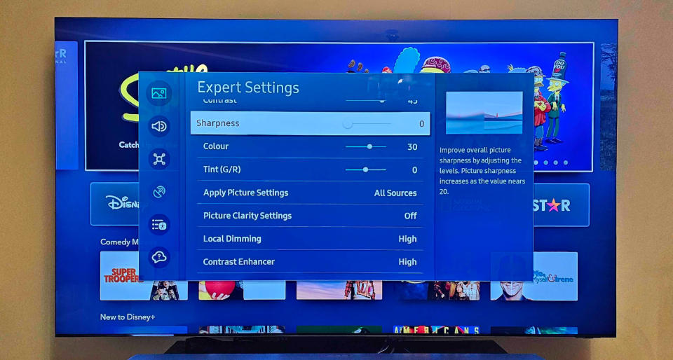 Samsung's QN900C sports expert picture settings which let you fine tune your viewing experience.