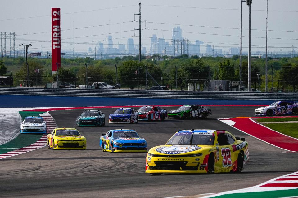 NASCAR Xfinity Series cars compete in the Focus Health 250 at Circuit of the Americas on Saturday. It appears likely that NASCAR will return to Austin in 2025. COTA Chairman Bobby Epstein, who rents the track to Speedway Motorsports, is counting on it.