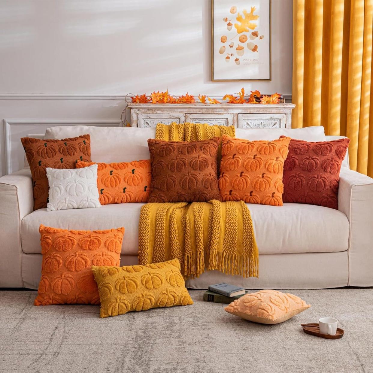 pumpkin throw pillow covers