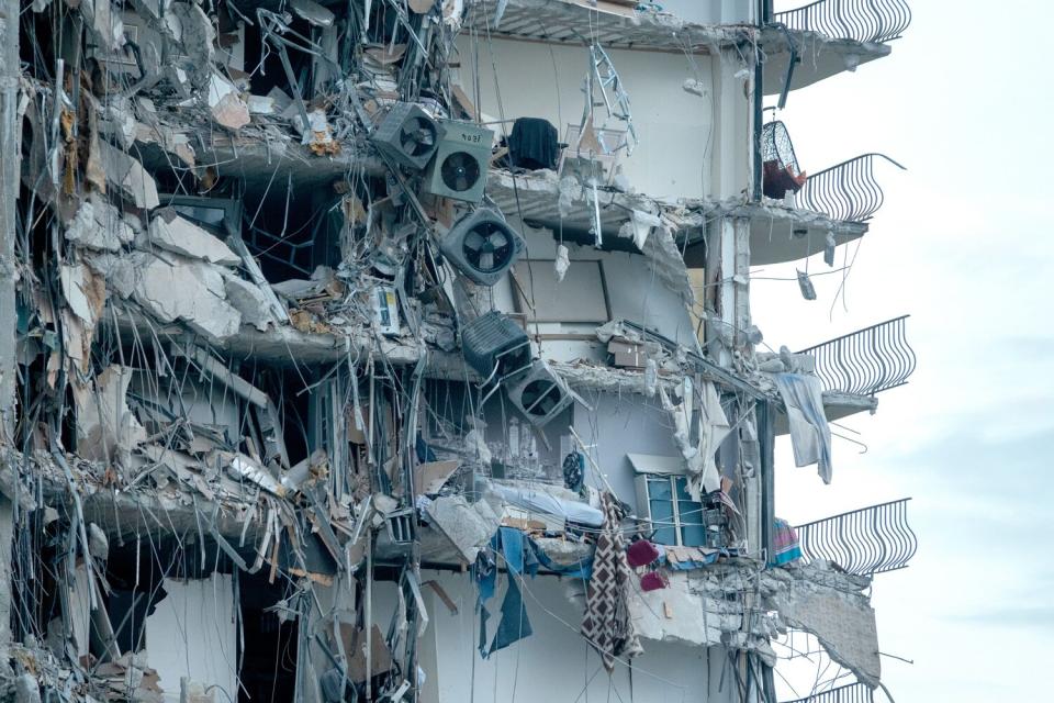 Multi-story building partially collapses near Miami