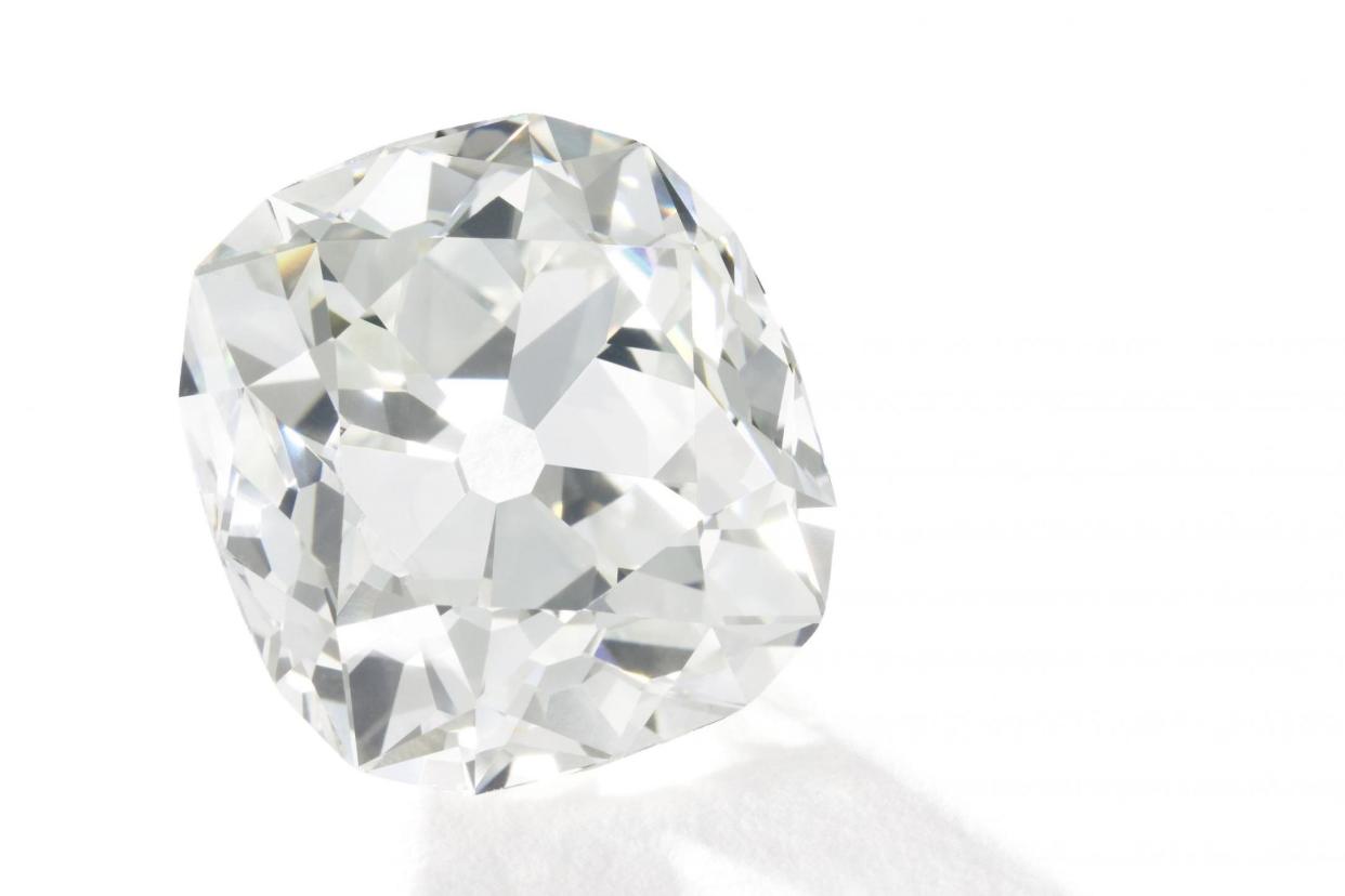 Stunning: The 26.27 karat diamond ring is expected to fetch £350,000 at auction: PA