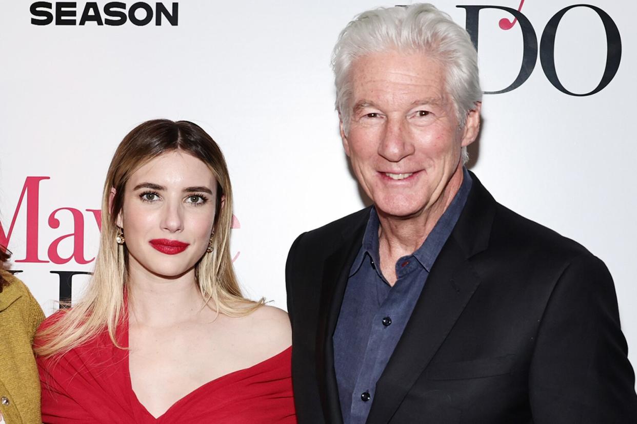 Emma Roberts and Richard Gere attend a special screening of "Maybe I Do" hosted by Fifth Season and Vertical