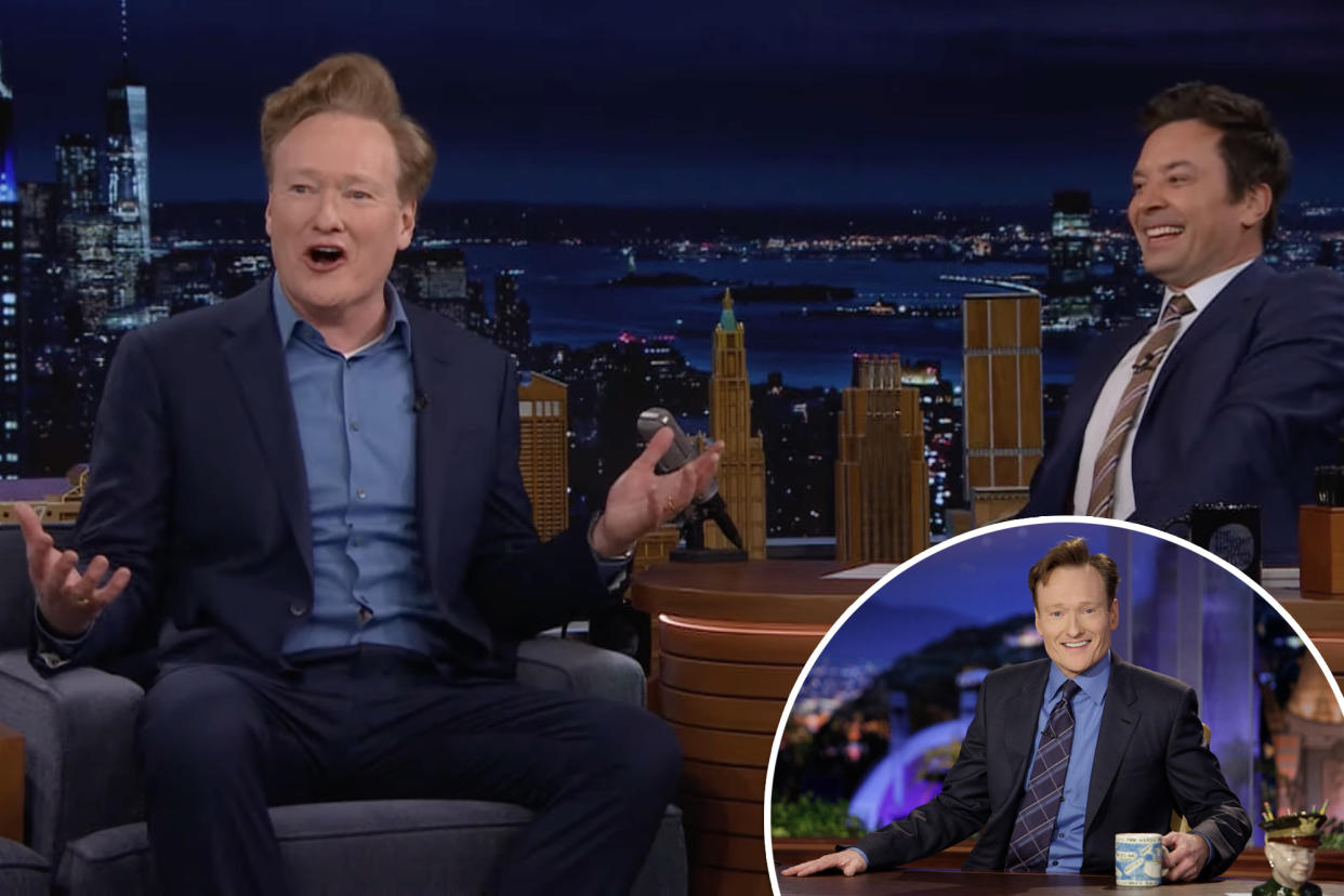 Former late-night TV personality Conan O'Brien returned to 