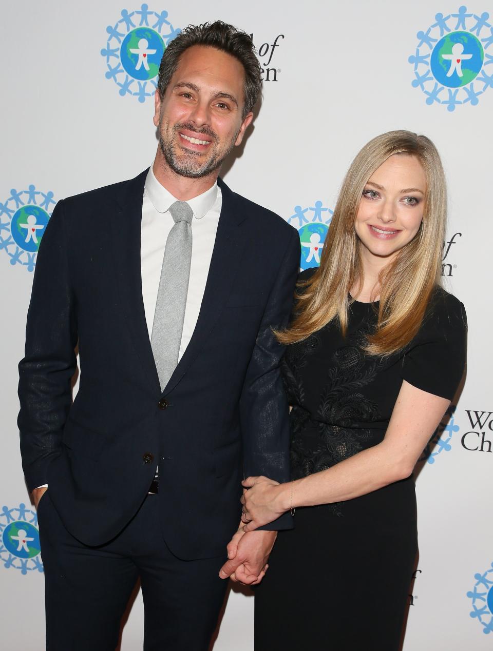 Amanda Seyfried gave birth to her her first child - a girl - with&amp;nbsp;her husband, Thomas Sadoski,&amp;nbsp;in March.