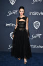 Wearing a black, tulle gown. <em>[Photo: Getty]</em>