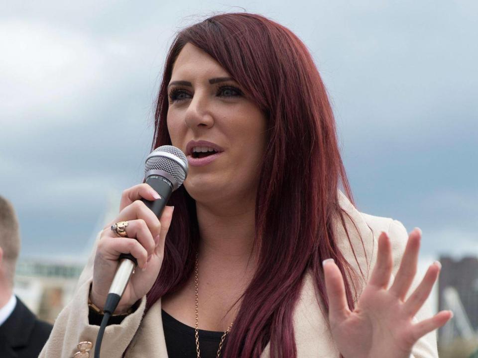 The deputy leader of far-right group Britain First, Jayda Fransen (PA)