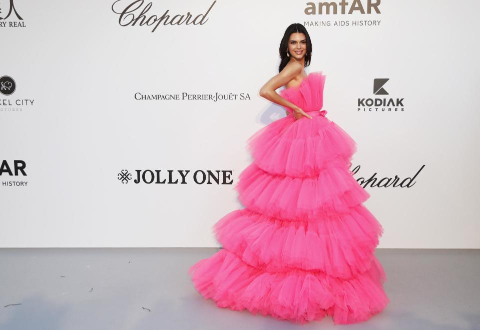 Kendall Jenner among stars hitting the red carpet for the amfAR gala in Cannes