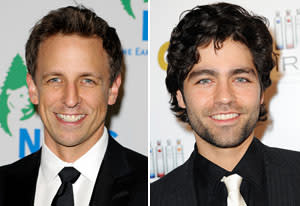 Seth Meyers, Adrian Grenier | Photo Credits: Ilya S. Savenok/Getty Images, Allen Berezovsky/Getty Images