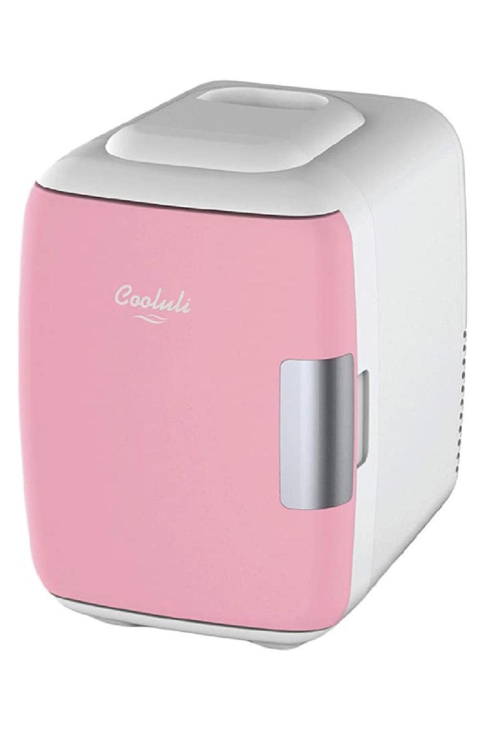 7) Cooluli Skincare Mini Fridge for Bedroom