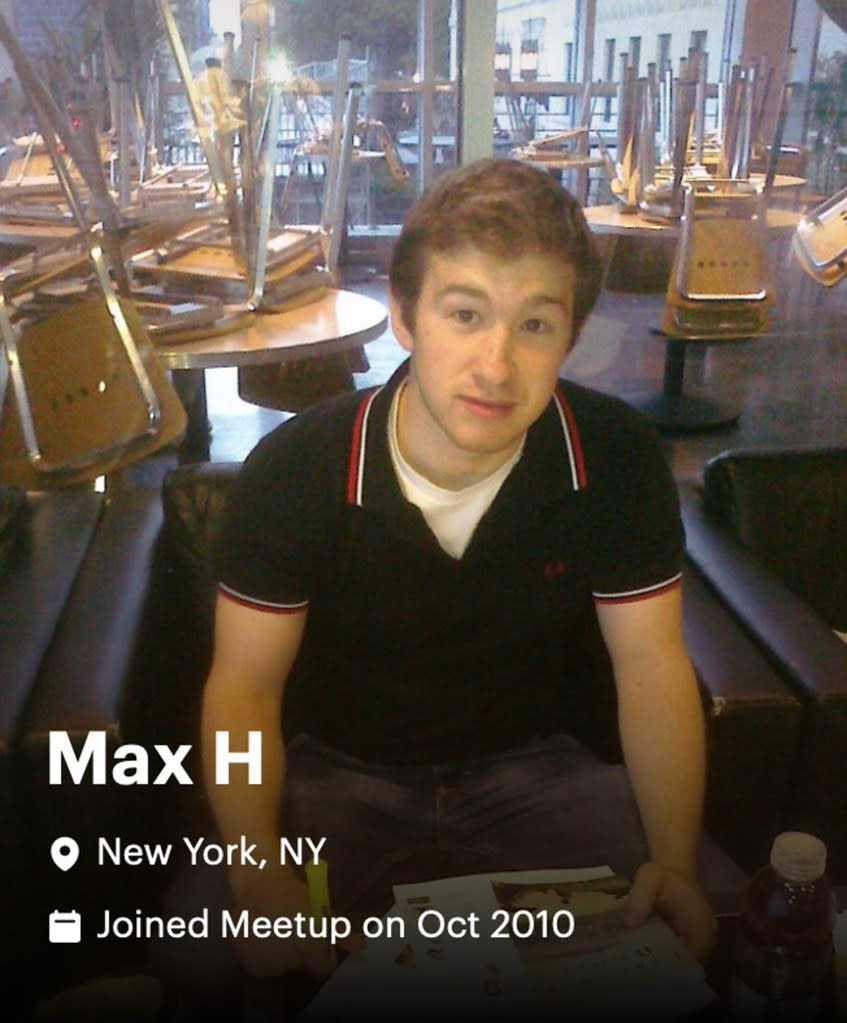 Max Hartman allegedly subjected his wife to years of bizarre demands, she said in a lawsuit. meetup.com