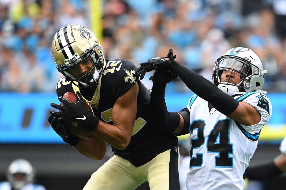 Chris Olave and the New Orleans Saints are underdogs against the Minnesota Vikings for their NFL Week 4 game in London.