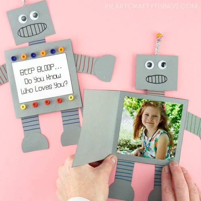 36) Robot Father's Day Card