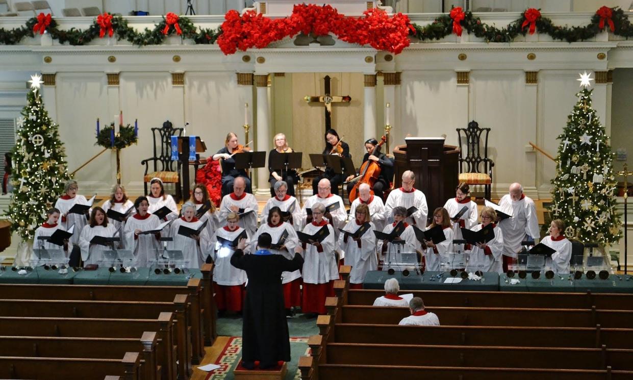 The event, features several community ensembles, and will be held in the sanctuary of First Baptist Church on Chippewa Square, Dec. 10, 2023.