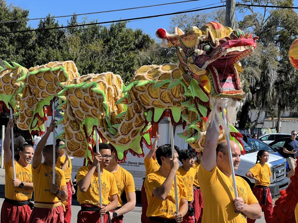 Local Asian organizations, City of Orlando and Orange County officials led the parade to celebrate the Lunar New Year.