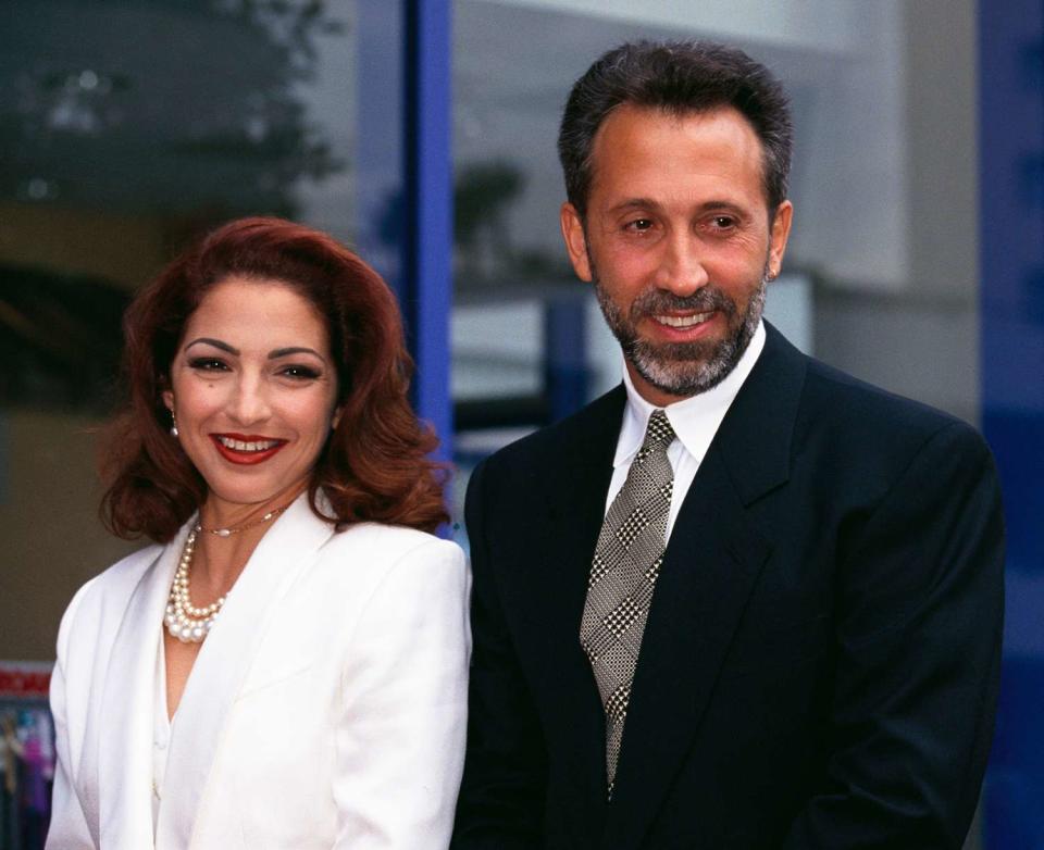 Gloria Estefan and her husband Emilio attend a ceremony where she receives a star on the Hollywood Walk of Fame