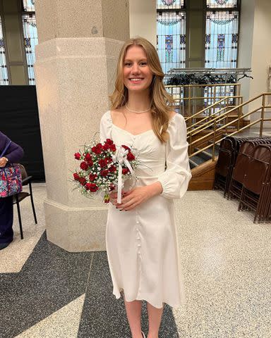 <p>Jeannie Gaffigan Instagram</p> Marre Gaffigan at her high school graduation in June 2022