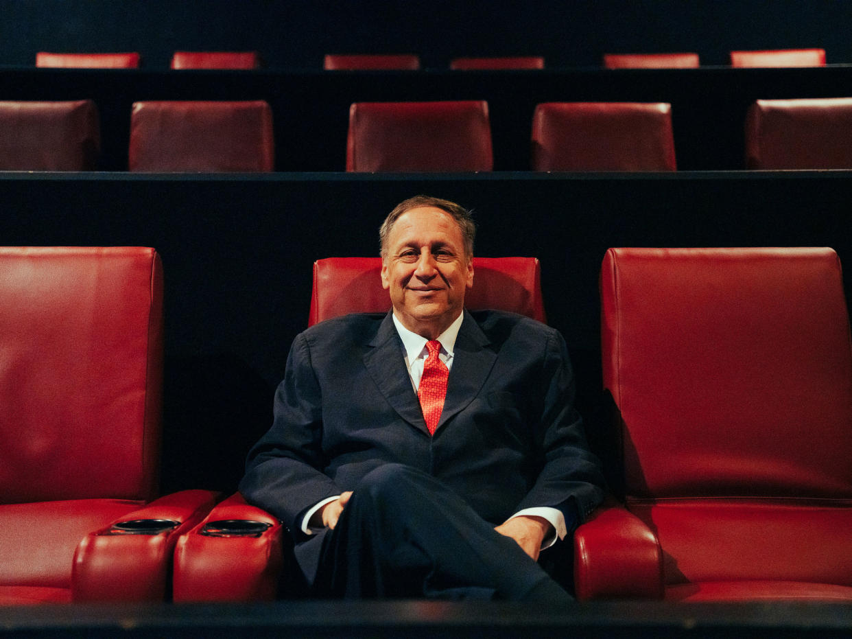 Adam Aron, the chief executive of AMC Entertainment, at one of the company's theaters in Leawood, Kansas, on Sept. 25, 2020.