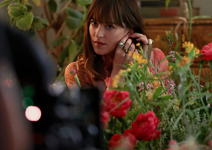 Dakota Johnson breaks down Gucci Bloom's latest fragrance, her thoughts on traumatic periods, huge haircut mistakes and more.