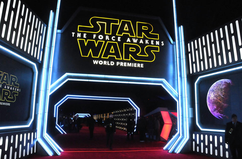 "Star Wars: The Force Awakens" premieres on Dec. 14, 2015, in Hollywood.&nbsp;